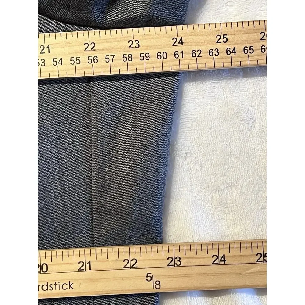 Hart Schaffner Marx 44-46L 38x29 Steel Gray Blue Traditional Suit USA